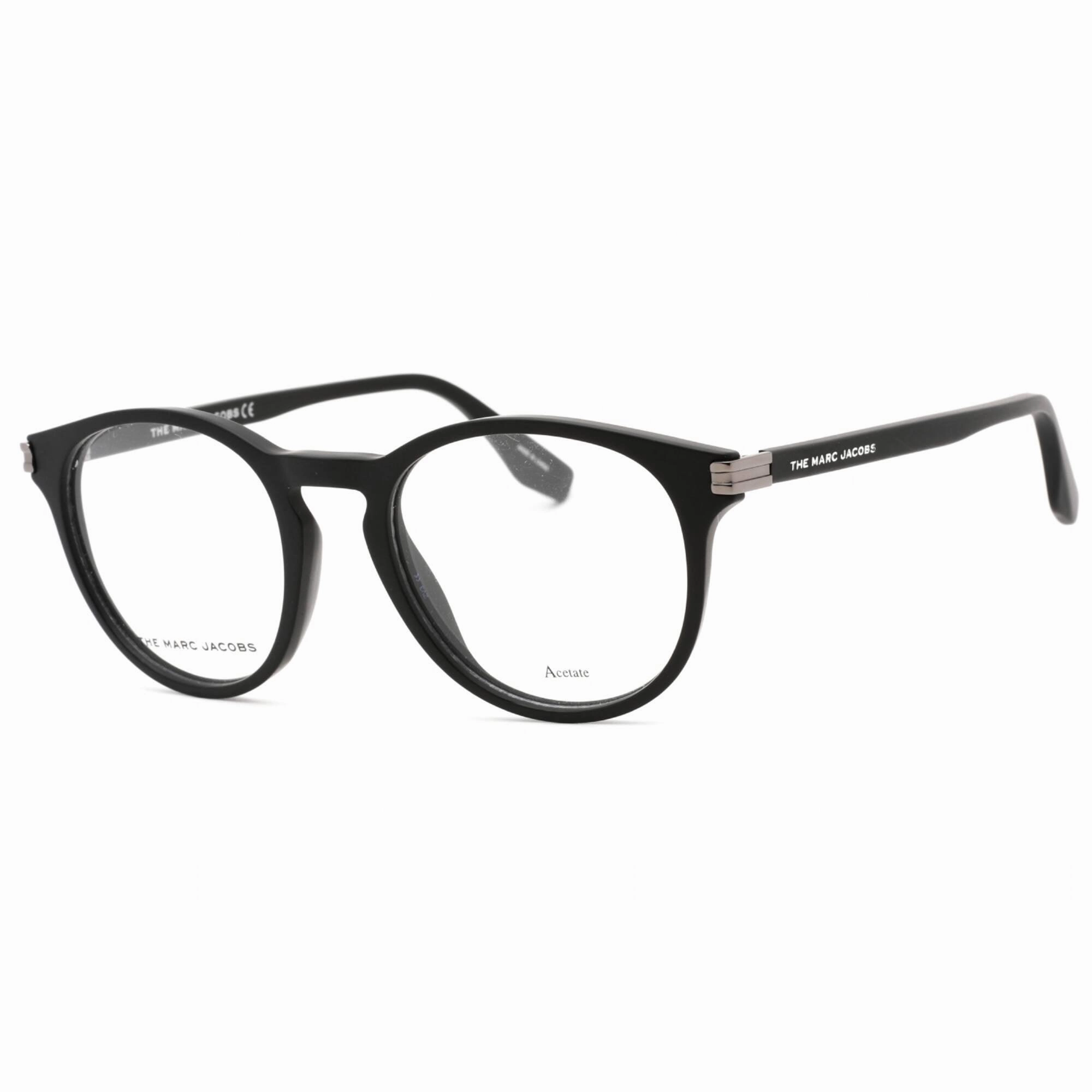 Marc Jacobs Men's Eyeglasses - Matte Black Full Rim Round Frame | MARC 547 0003 00