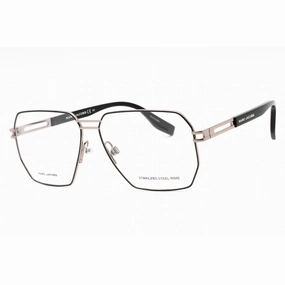 Marc Jacobs Men's Eyeglasses - Ruthenium Black Metal Aviator Frame | MARC 635 85K