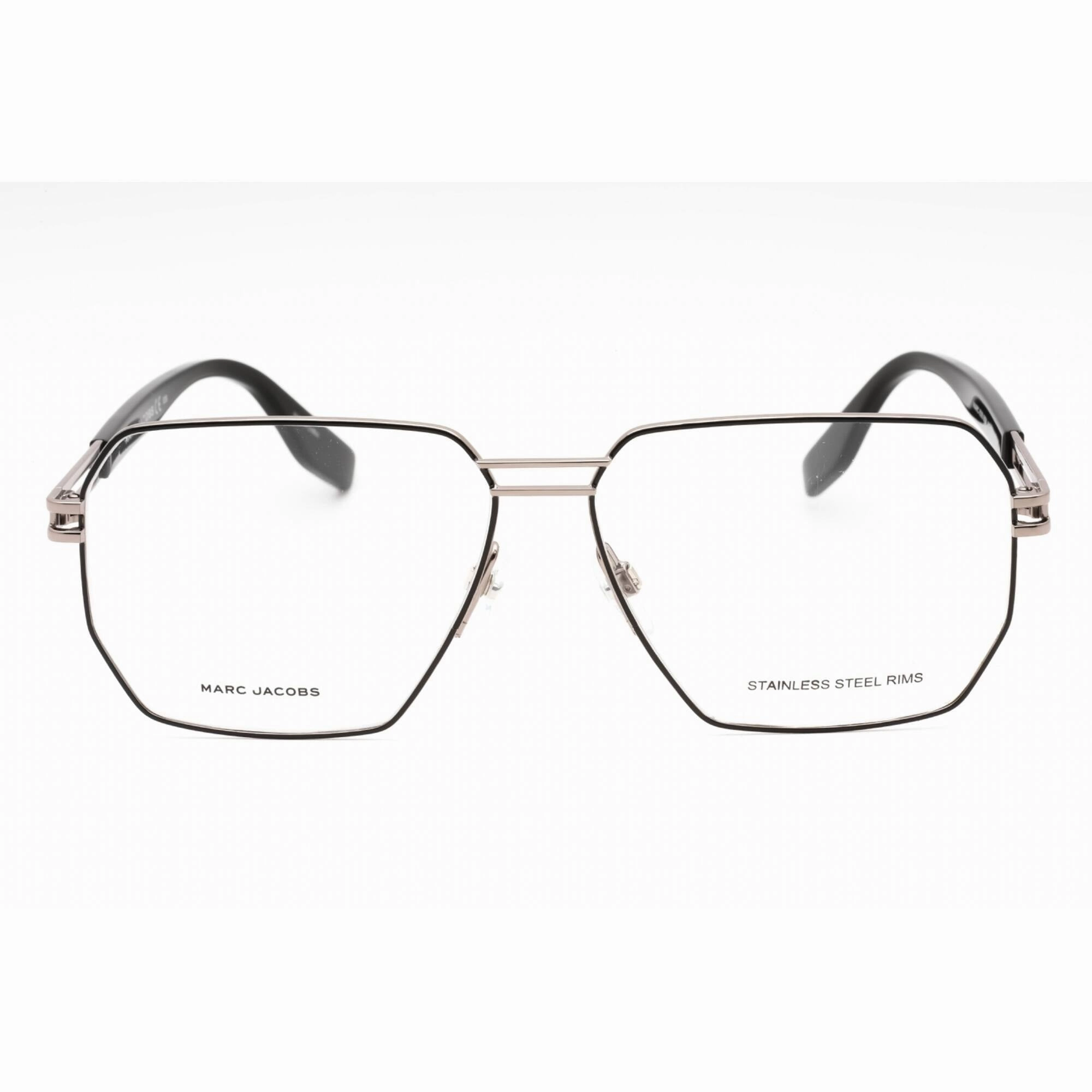 Marc Jacobs Men's Eyeglasses - Ruthenium Black Metal Aviator Frame | MARC 635 85K