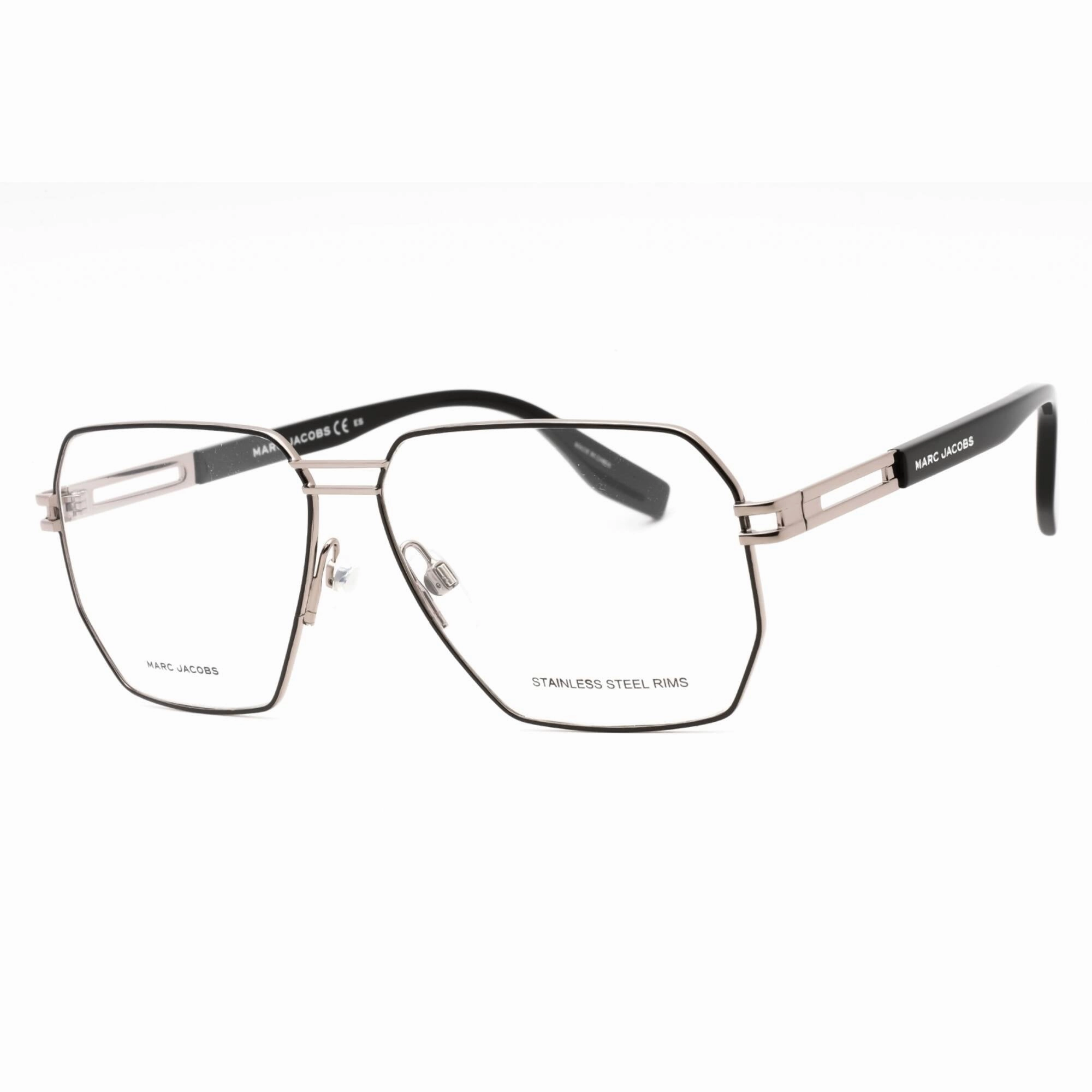 Marc Jacobs Men's Eyeglasses - Ruthenium Black Metal Aviator Frame | MARC 635 85K