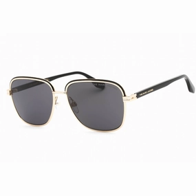 Marc Jacobs Men's Sunglasses - Gold Black Pilot Metal Frame | MARC 531/S 0RHL IR