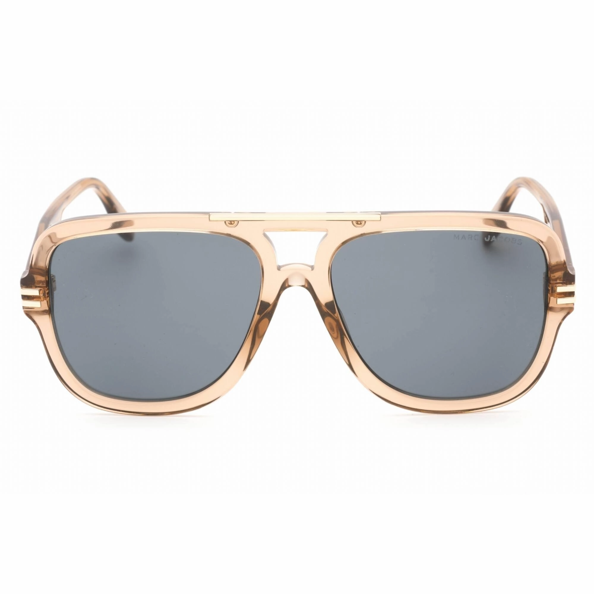 Marc Jacobs Men's Sunglasses Champagne Full Rim Rectangular Frame | MARC 637/S 0HAM IR
