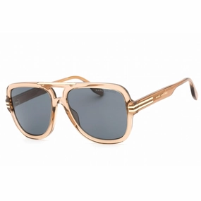 Marc Jacobs Men's Sunglasses Champagne Full Rim Rectangular Frame | MARC 637/S 0HAM IR