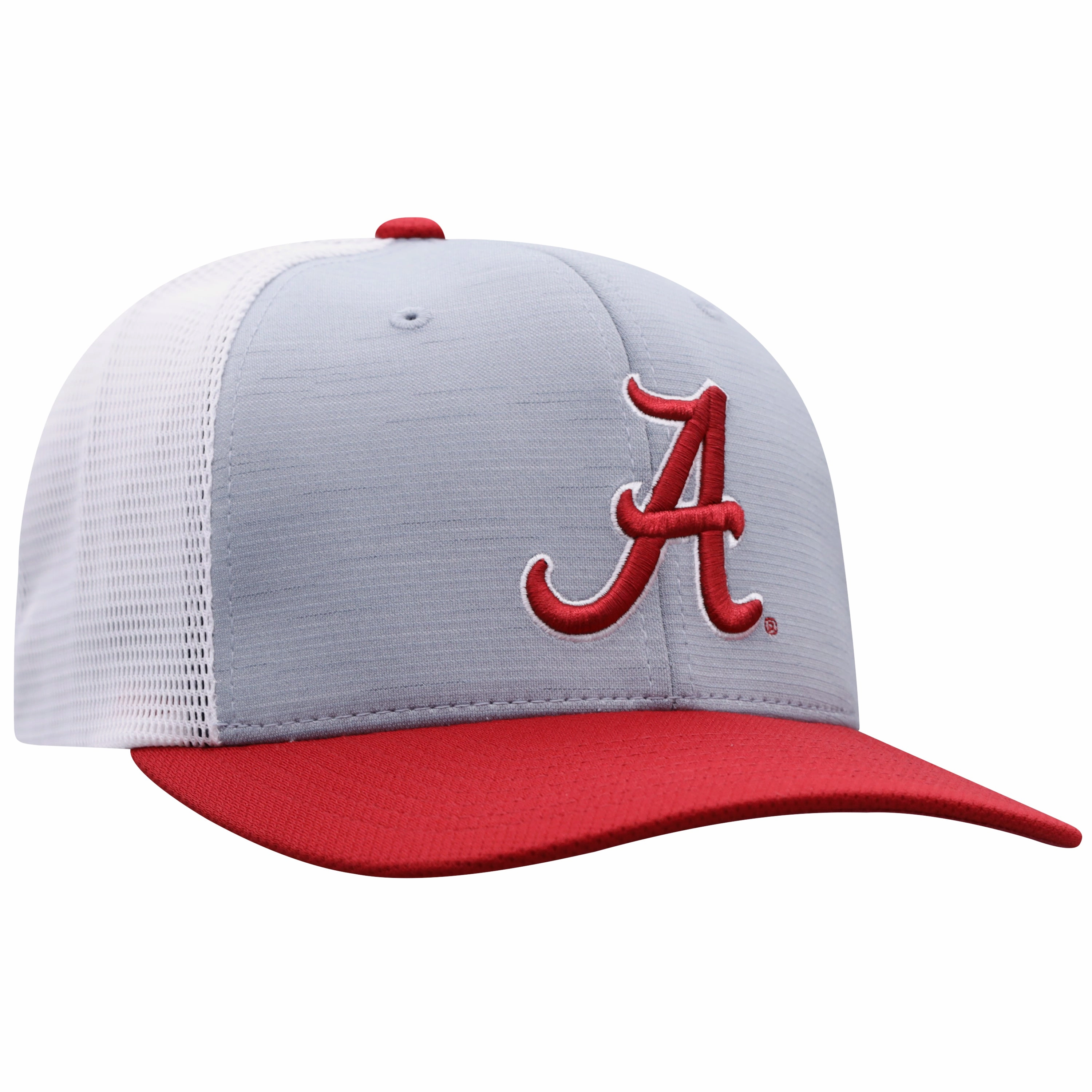 Men's Alabama Crimson Tide Stamp 3-Tone Flex Fit Hat By Top Of the World