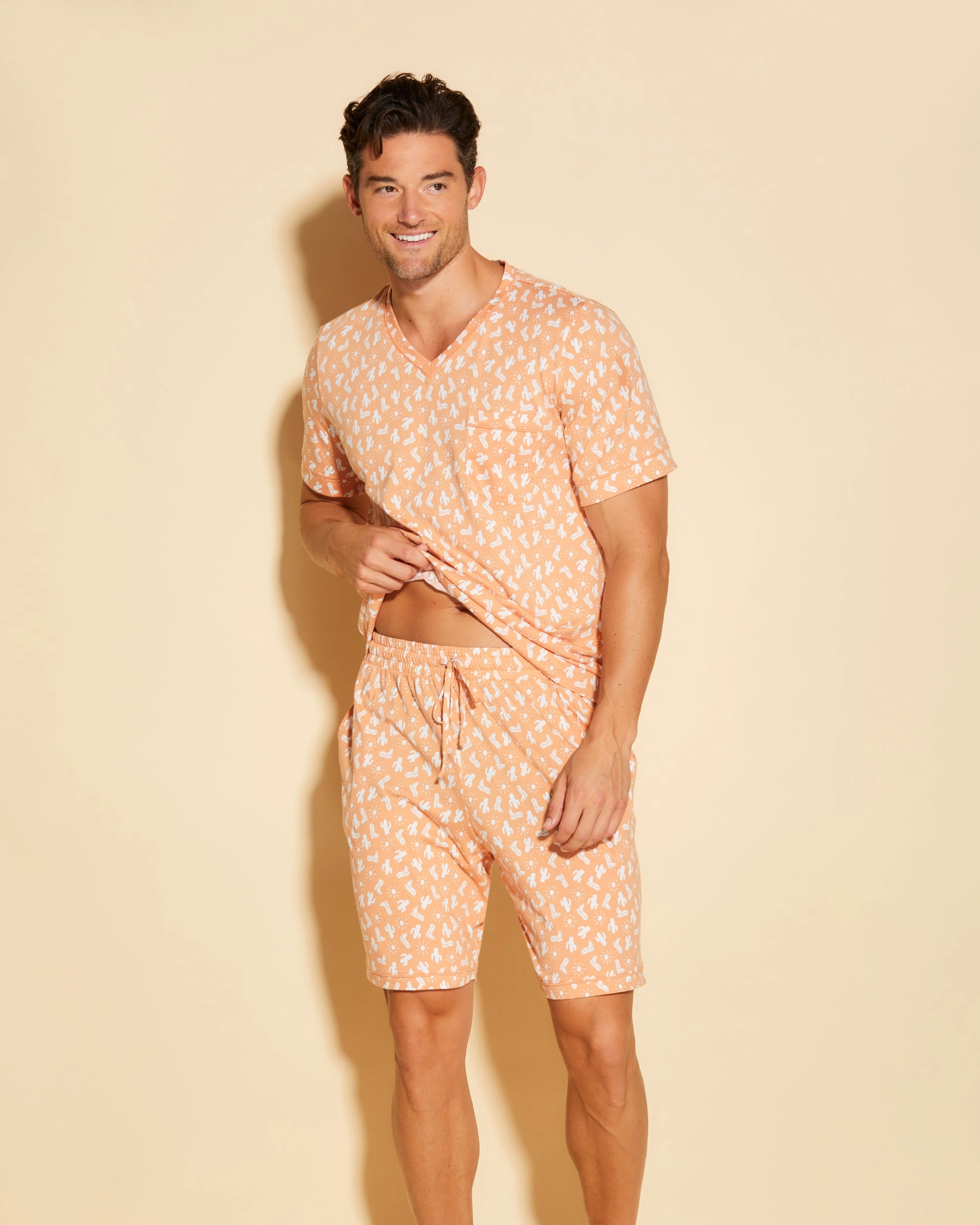 Men's T Shirt & Short Lounge Set