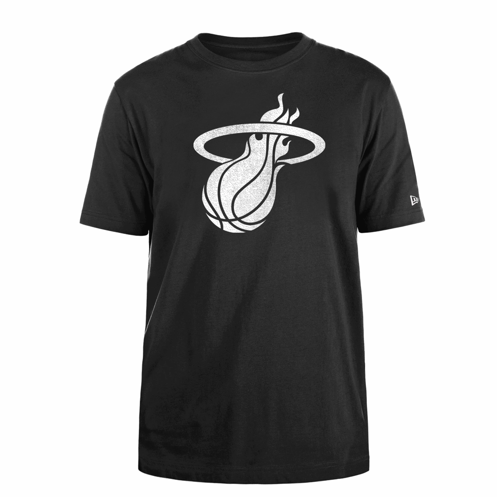 New Era HEAT Culture Logo Heather Black Tee