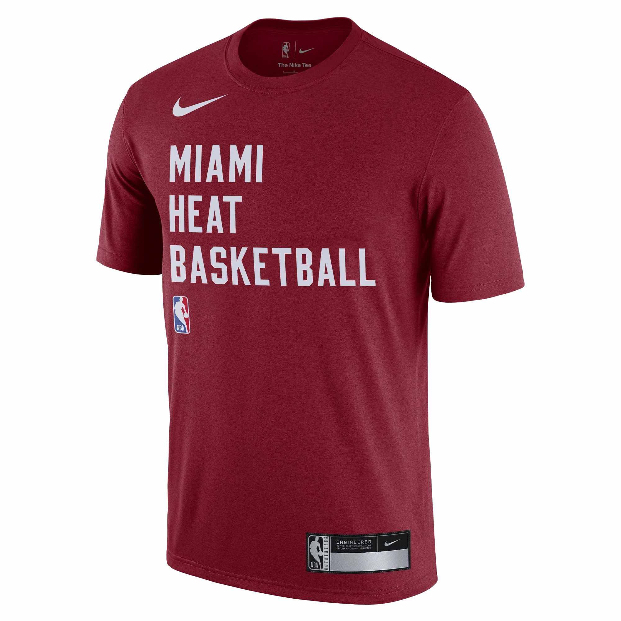 Nike Miami HEAT 2023-24 On-Court Red Practice Tee