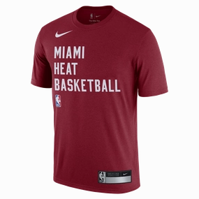Nike Miami HEAT 2023-24 On-Court Red Practice Tee