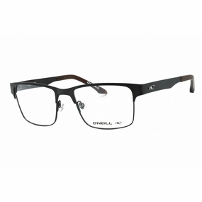 ONeill Men's Eyeglasses - Gunmetal/Brown Metal Square Full Rim Frame | ONO-PORT 005