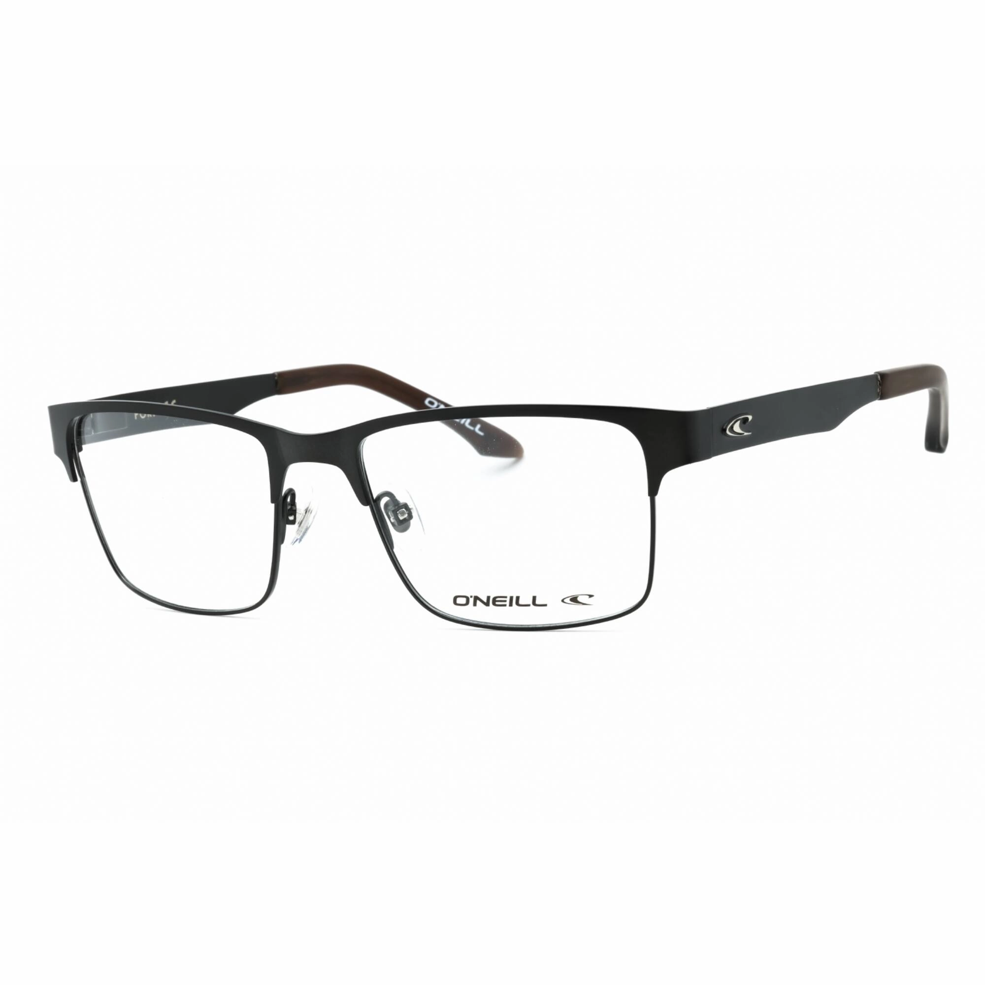 ONeill Men's Eyeglasses - Gunmetal/Brown Metal Square Full Rim Frame | ONO-PORT 005