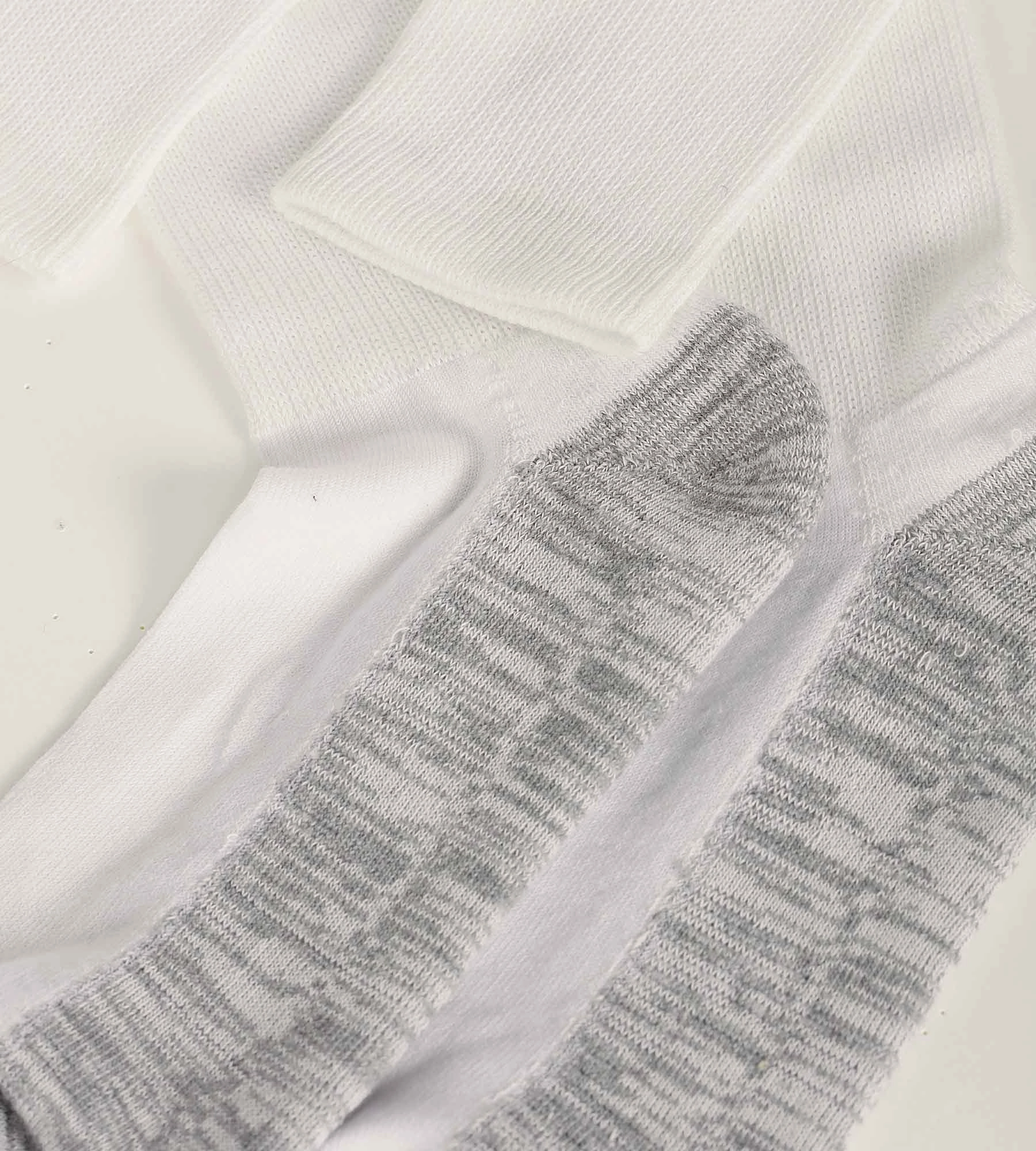 Pack of 3 pairs of men's cotton socks White Grey EcoDim Sport