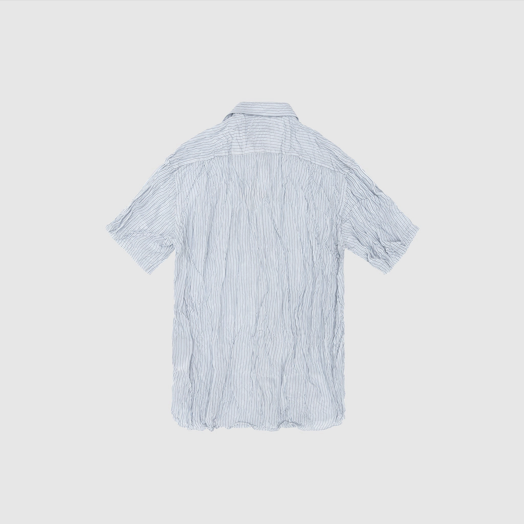 PALE BLUE STRIPED S/S SHIRT