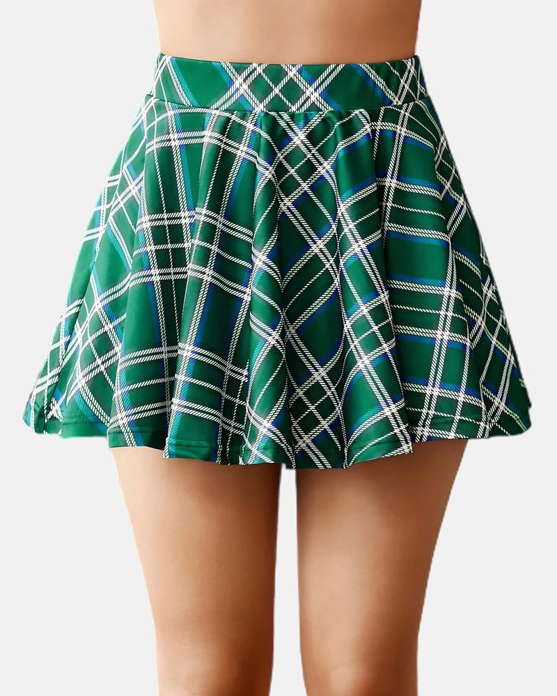 Plaid Skirts High Waist A Line Skirt