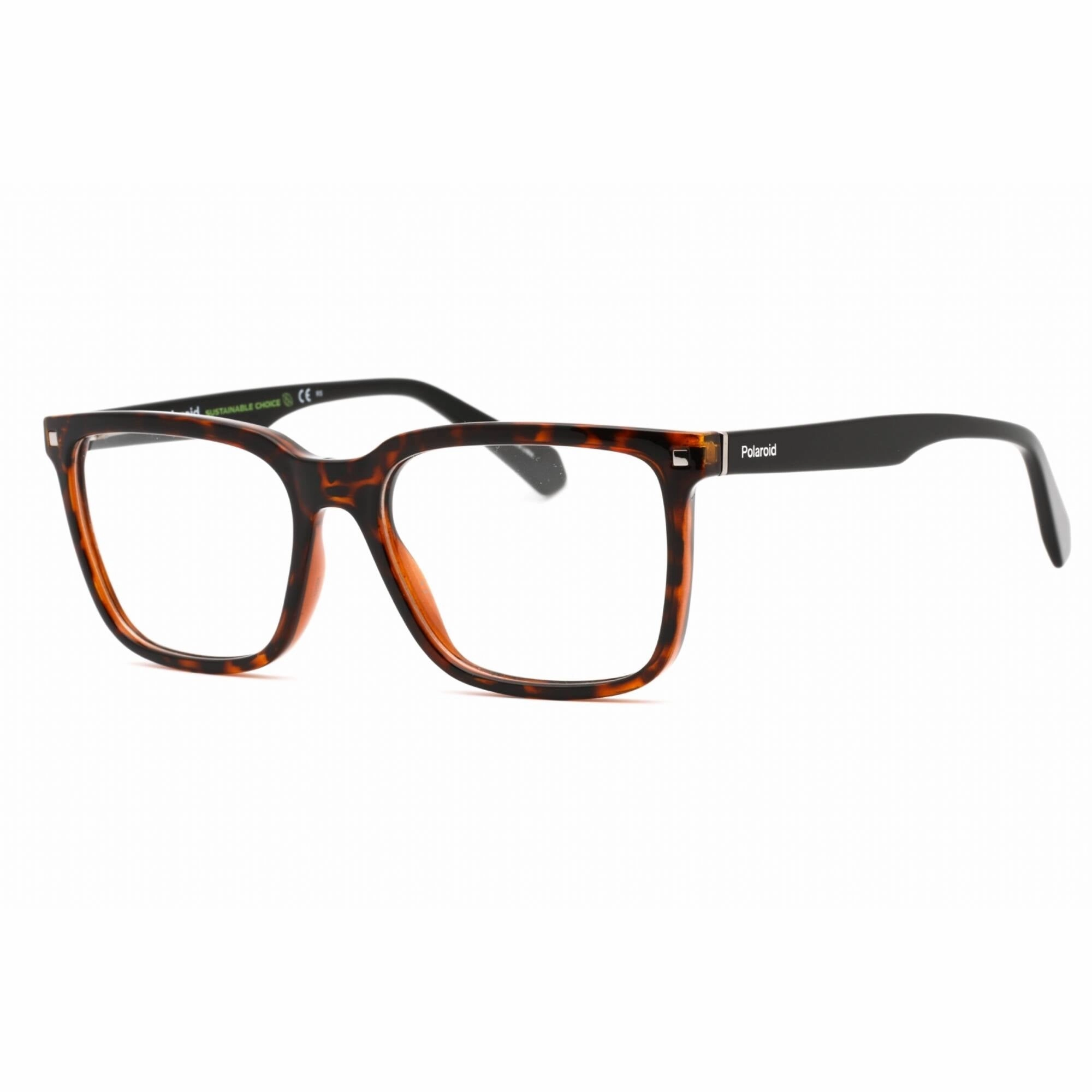 Polaroid Core Men's Eyeglasses - Havana Square Shape Full Rim Frame | PLD D436 0086 00
