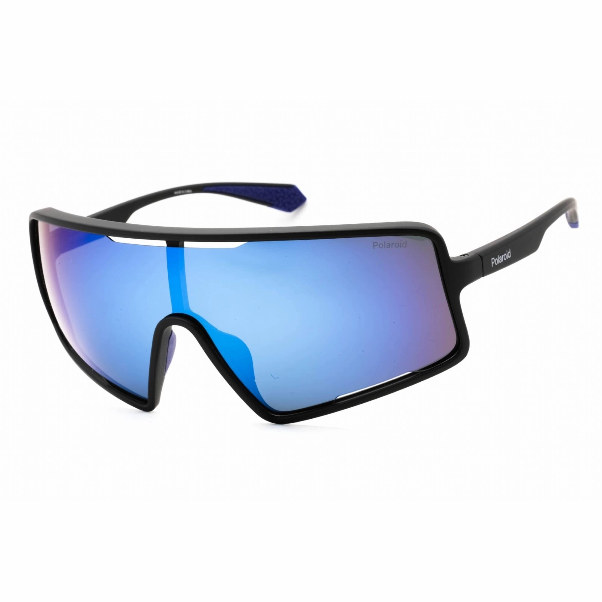 Polaroid Core Men's Sunglasses - Matte Blue Shield Metal Frame | PLD 7045/S 0FLL 5X