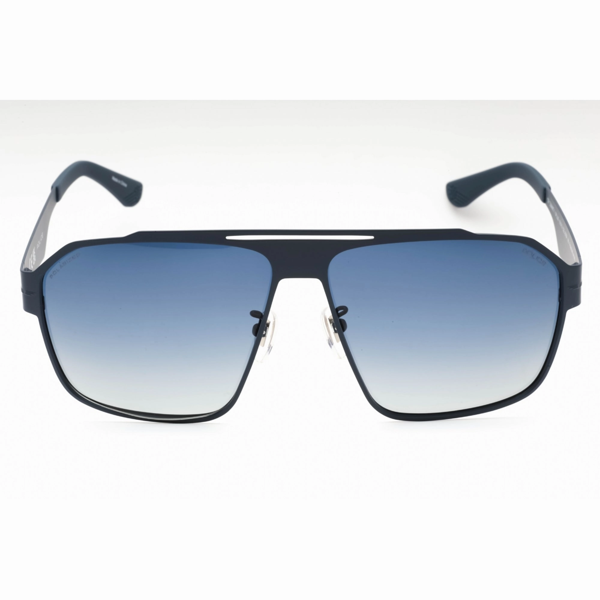 Police Men's Sunglasses - Matte Blue Full Rim Frame Gradient Blue Lens | SPLL08 S72P