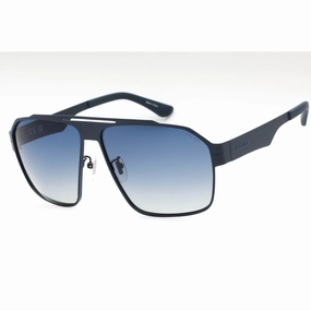 Police Men's Sunglasses - Matte Blue Full Rim Frame Gradient Blue Lens | SPLL08 S72P