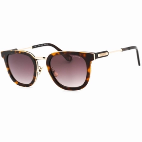 Police Men's Sunglasses - Shiny Dark Havana Metal Square Full Rim Frame | SPLF19M 0722