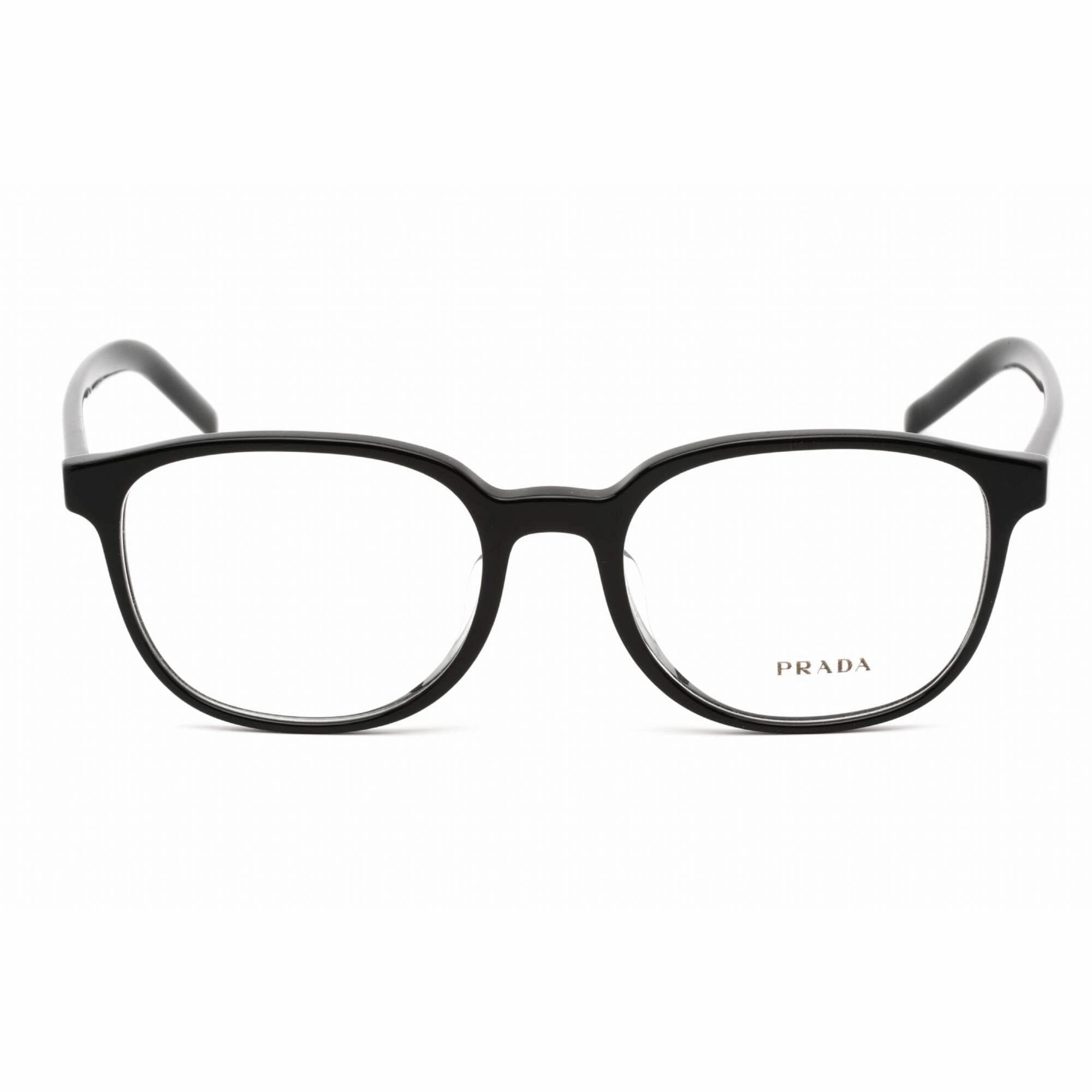 Prada Men's Eyeglasses - Clear Demo Lens Black Plastic Square Frame | 0PR 07XVF 1AB1O1