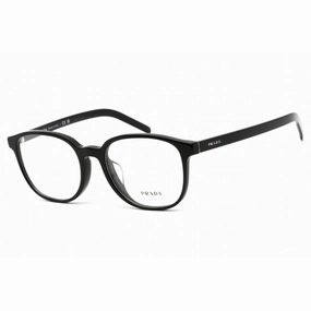 Prada Men's Eyeglasses - Clear Demo Lens Black Plastic Square Frame | 0PR 07XVF 1AB1O1