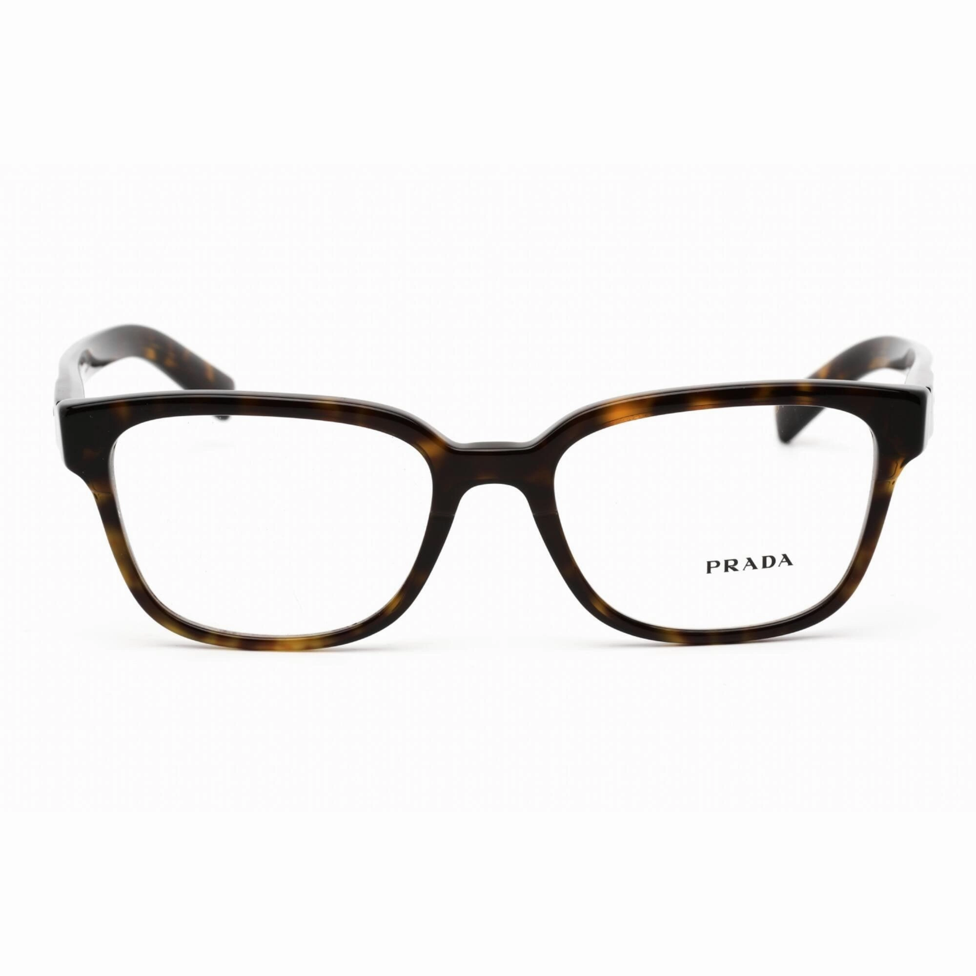 Prada Men's Eyeglasses - Clear Lens Tortoise Plastic Square Frame | 0PR 04YV 2AU1O1