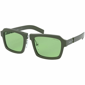 Prada Men's Sunglasses - Plastic Pillow Frame Green Lens | PRADA 0PR 09XS 5401G253