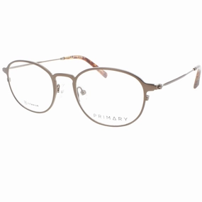 Primary Men's Eyeglasses - Demo Lens Titanium Full Rim Frame | Pt110 Satin Bronze