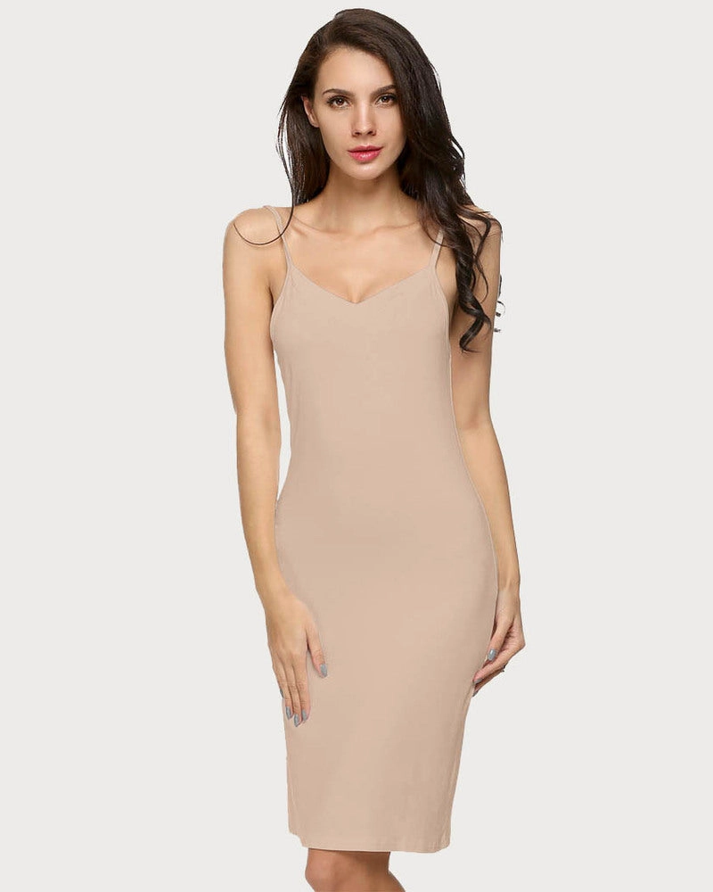 Print Full Slips Chemise Dress