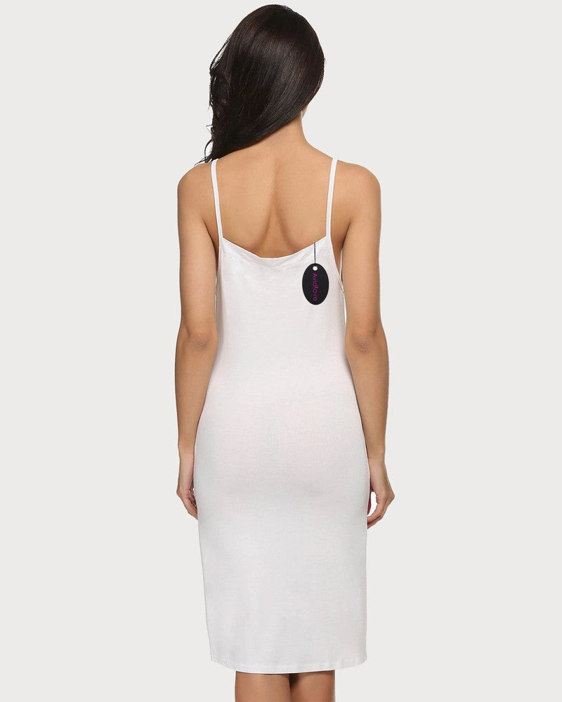 Print Full Slips Chemise Dress