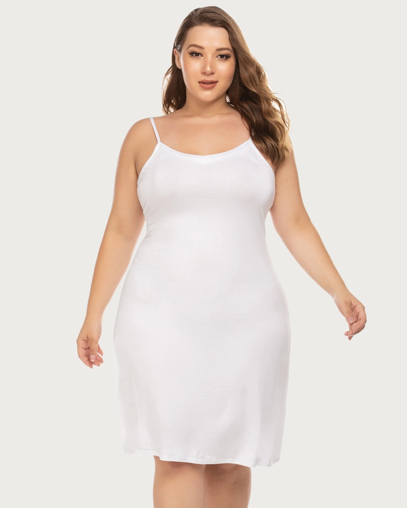 Print Full Slips Chemise Dress