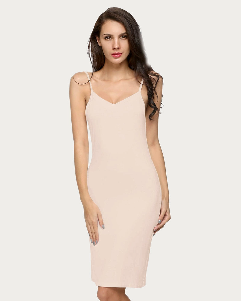 Print Full Slips Chemise Dress