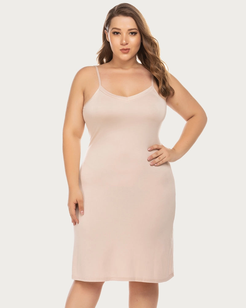 Print Full Slips Chemise Dress