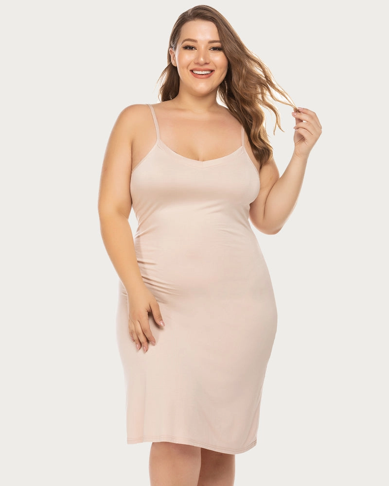 Print Full Slips Chemise Dress