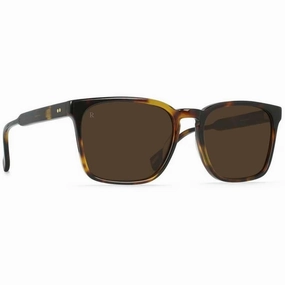 Raen Men's Sunglasses - Full Rim Kola Tortoise Plastic Square | RAEN 100M181PIE S253