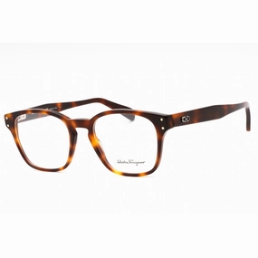 Salvatore Ferragamo Men's Eyeglasses - Tortoise Square Full Rim Frame | SF2925 214