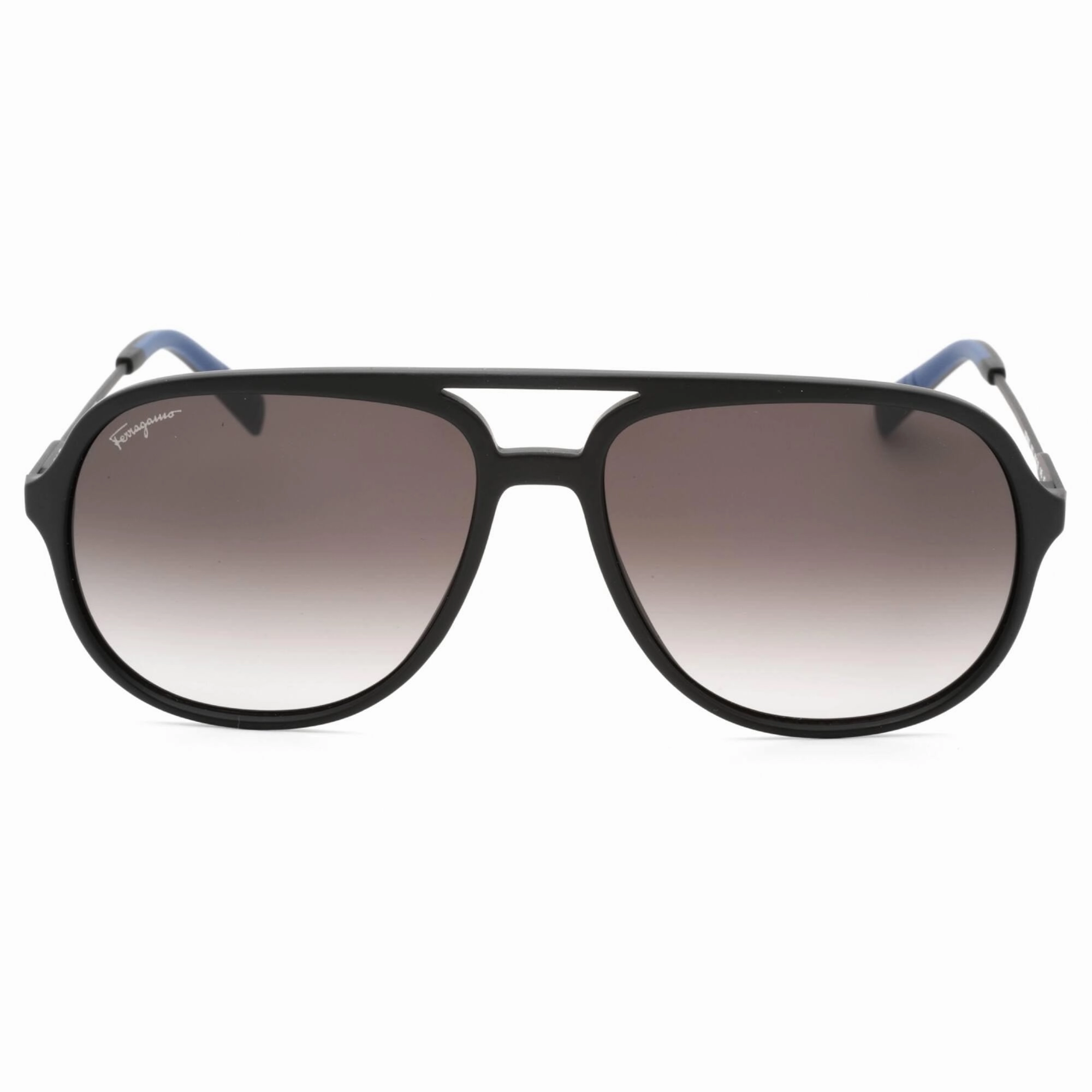 Salvatore Ferragamo Men's Sunglasses - Black Aviator Full Rim Frame | SF 999S 002