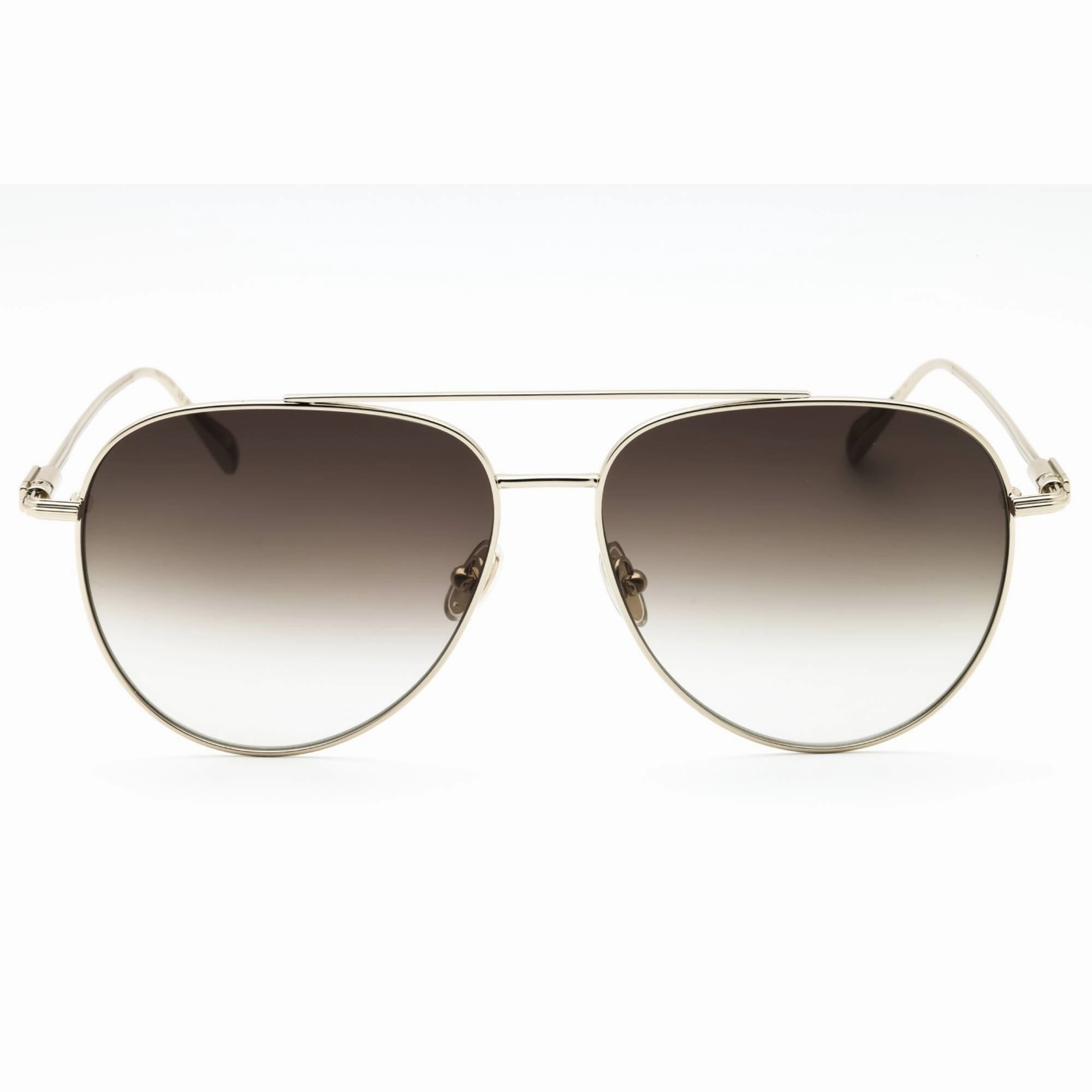 Salvatore Ferragamo Men's Sunglasses - Gold Metal Full Rim Aviator Frame | SF308S 703