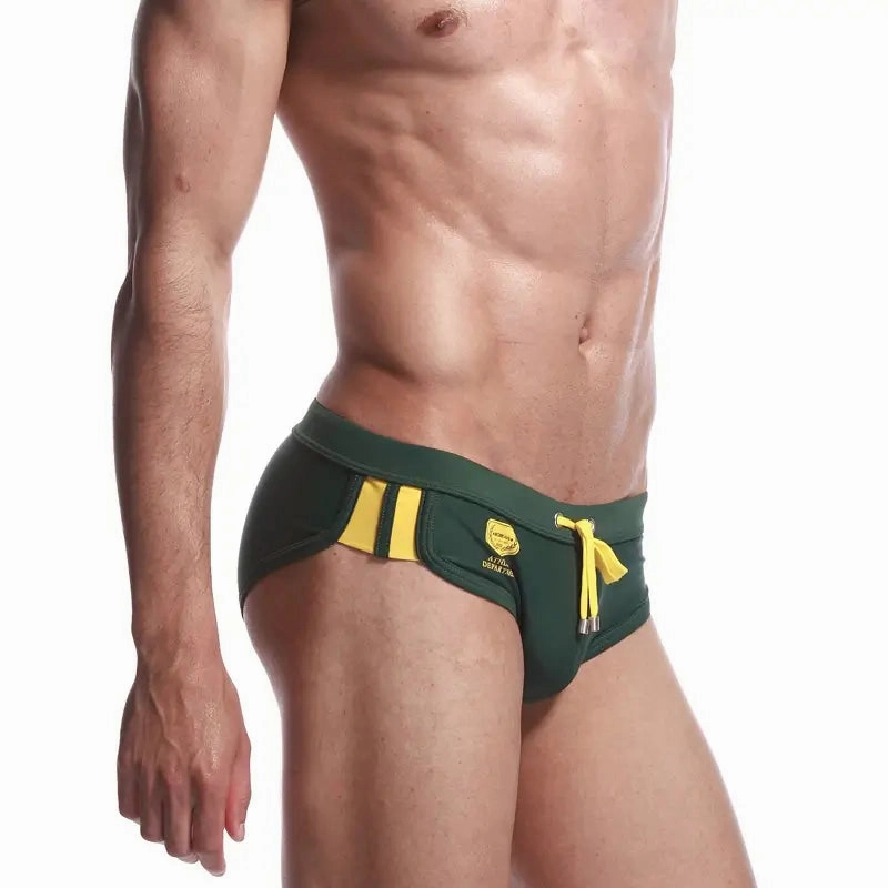 Seobean Men's Swim Boxers - Quick-Dry Swim Trunks 30904