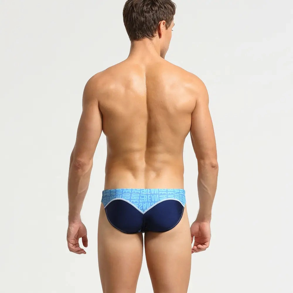 Seobean Men's Swim Briefs - Best Color Block Swimwear | Quick-Dry 10901