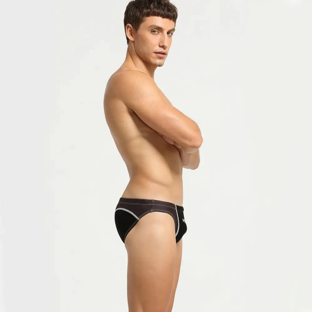 Seobean Men's Swim Briefs - Best Color Block Swimwear | Quick-Dry 10901