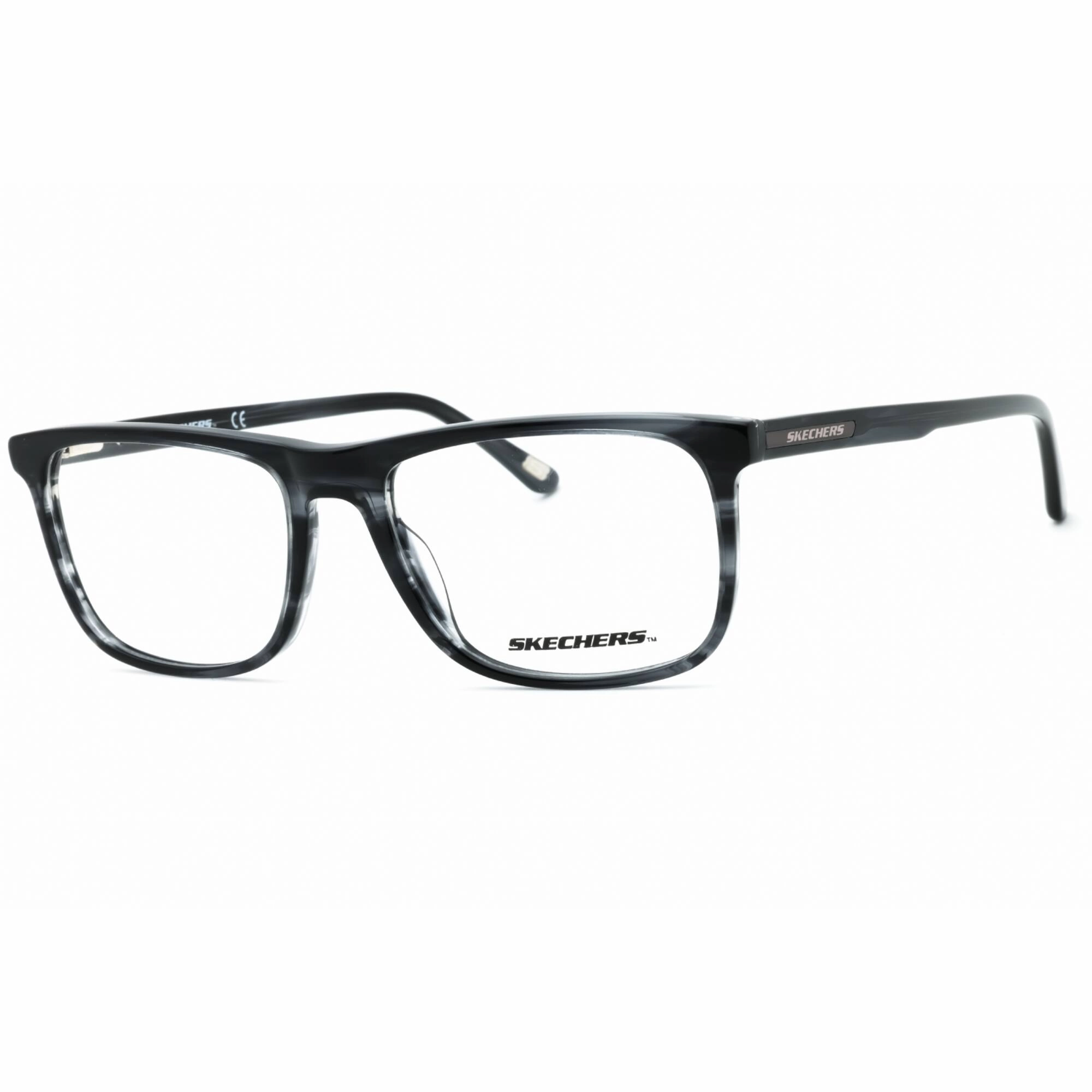 Skechers Men's Eyeglasses - Grey/Other Acetate Rectangular Full Rim Frame | SE3339 020