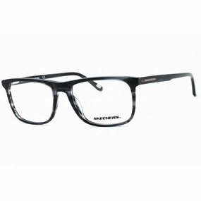 Skechers Men's Eyeglasses - Grey/Other Acetate Rectangular Full Rim Frame | SE3339 020