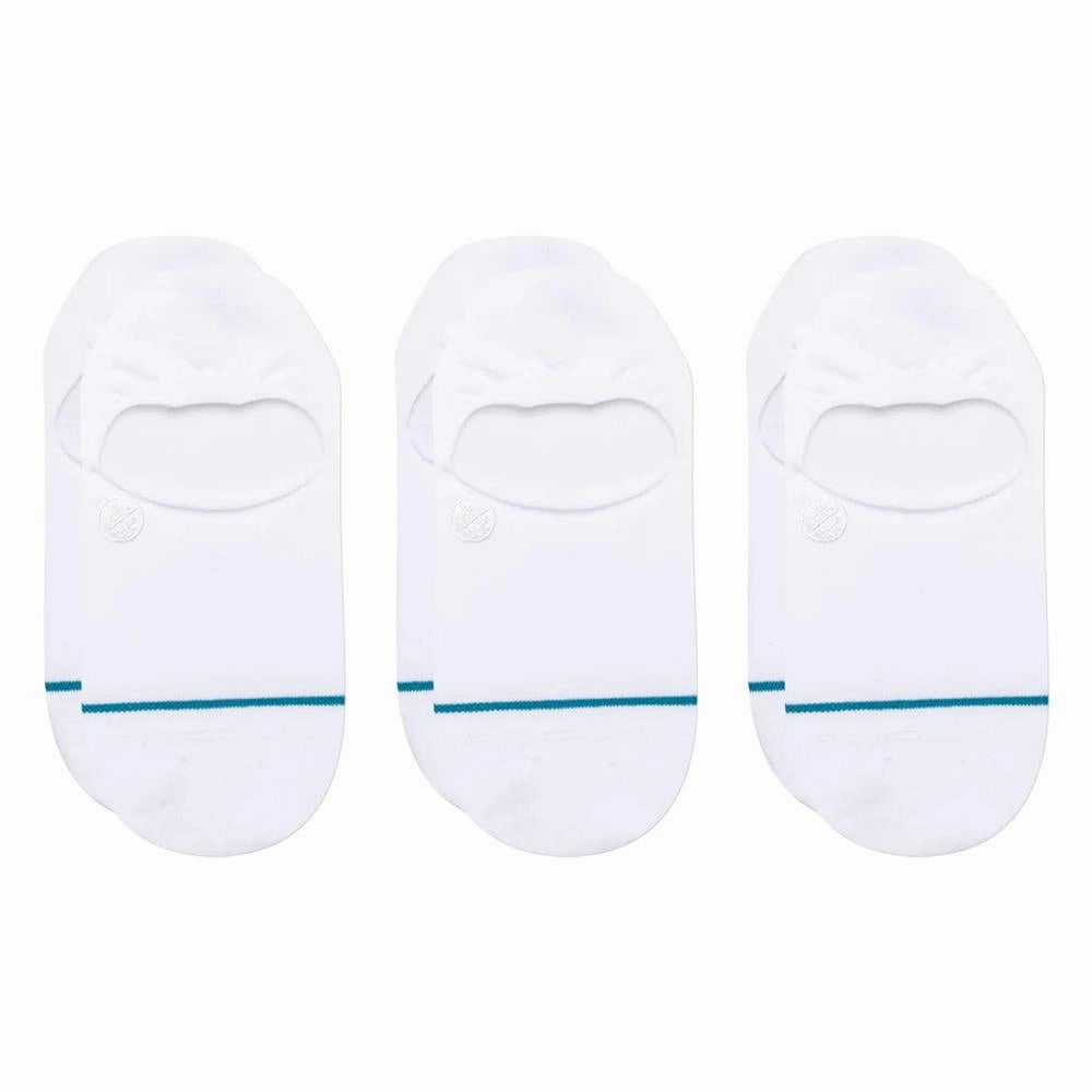 Stance Icon No Show Socks 3-Pack - White - Large