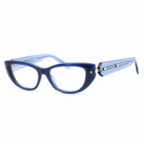 Swarovski Men's Eyeglasses - Cat Eye Transparent Navy Blue Plastic Frame | SK5476 090
