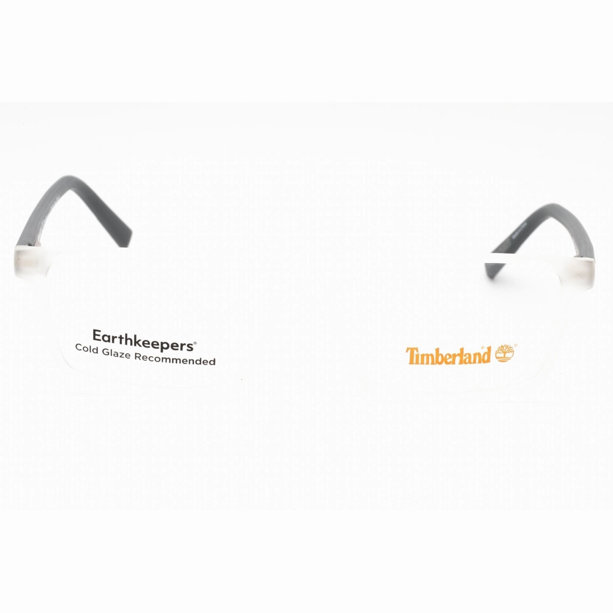 Timberland Men's Eyeglasses - Crystal Plastic Rectangular Full Rim Frame | TB1732 026