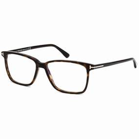 Tom Ford Men's Eyeglasses - Dark Havana Plastic Square Shape Frame | FT5478-B 052