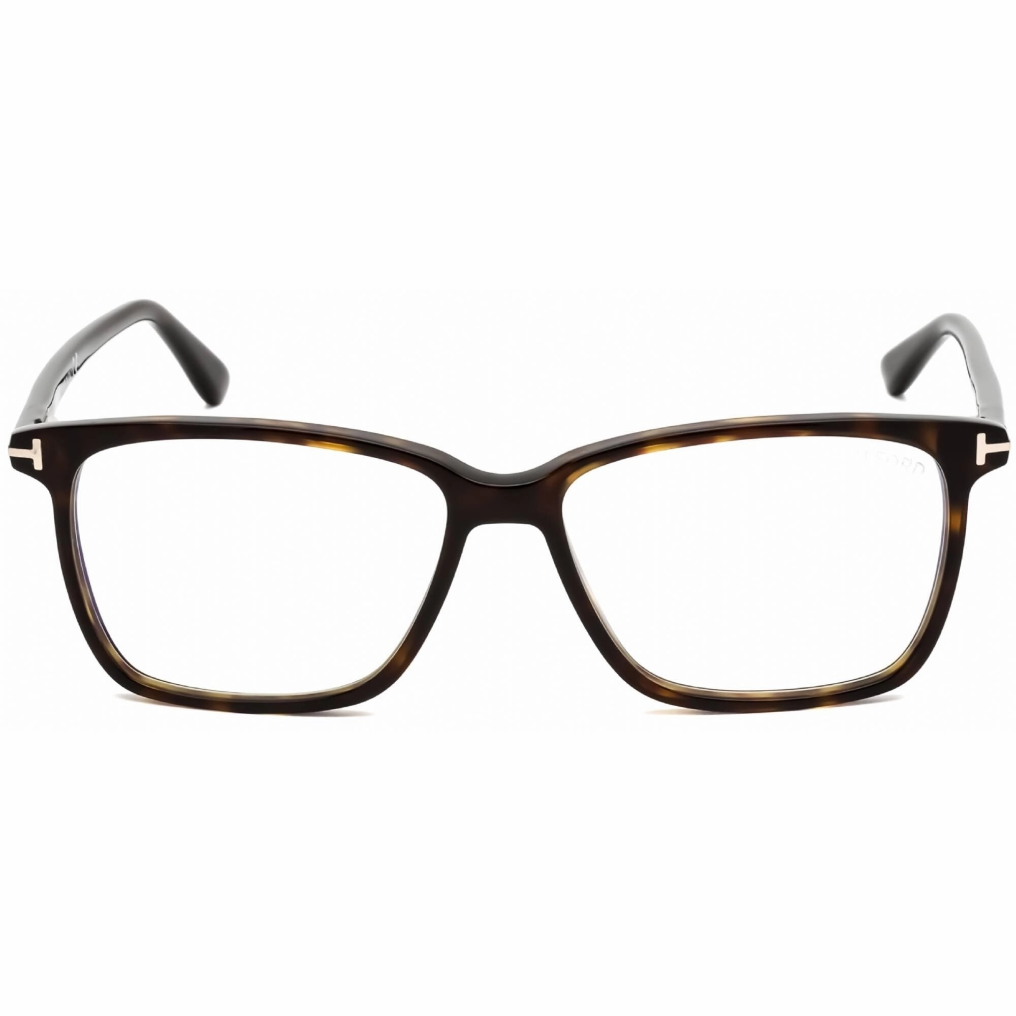 Tom Ford Men's Eyeglasses - Dark Havana Plastic Square Shape Frame | FT5478-B 052