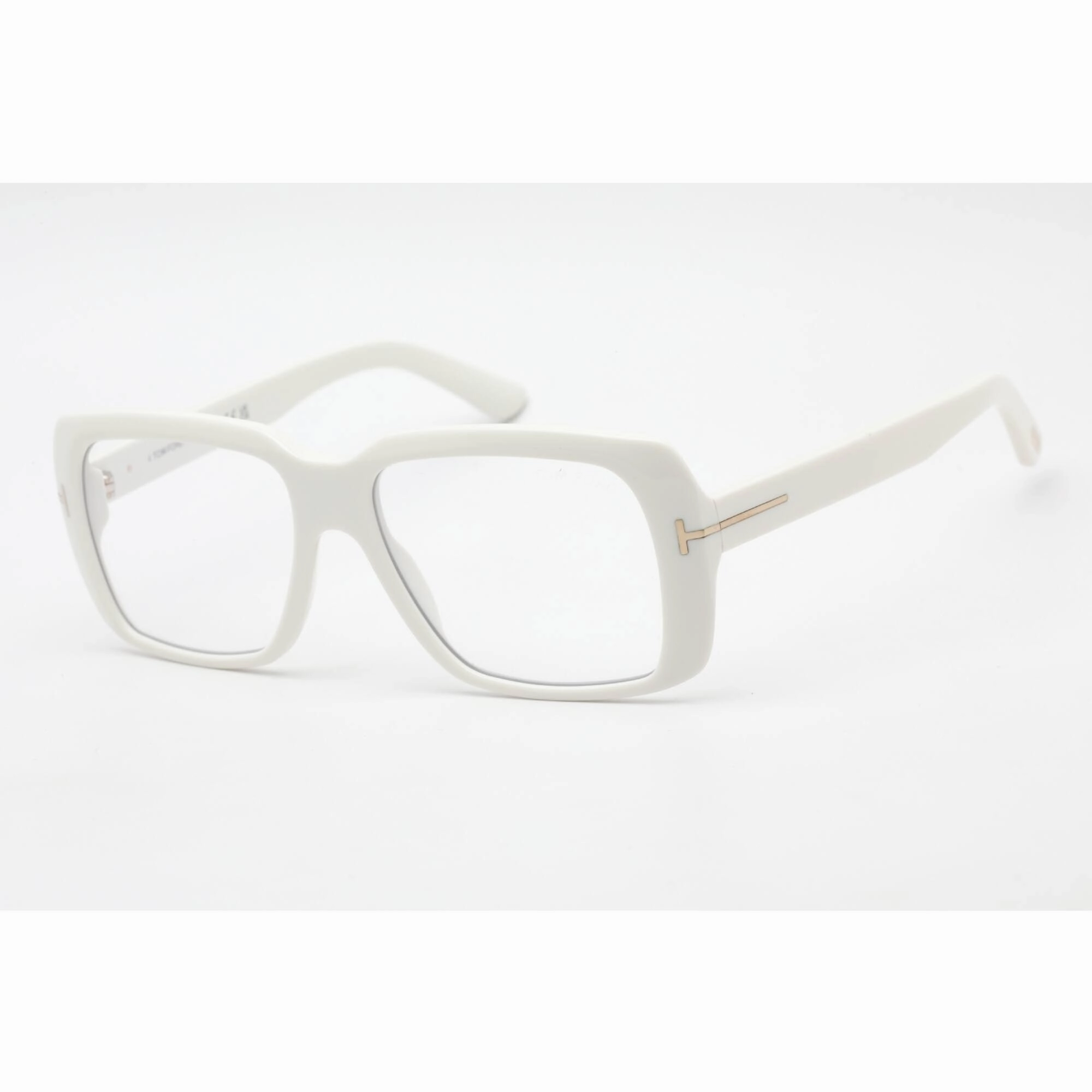 Tom Ford Men's Eyeglasses - Full Rim Rectangular Ivory Plastic Frame | FT5822-B 025