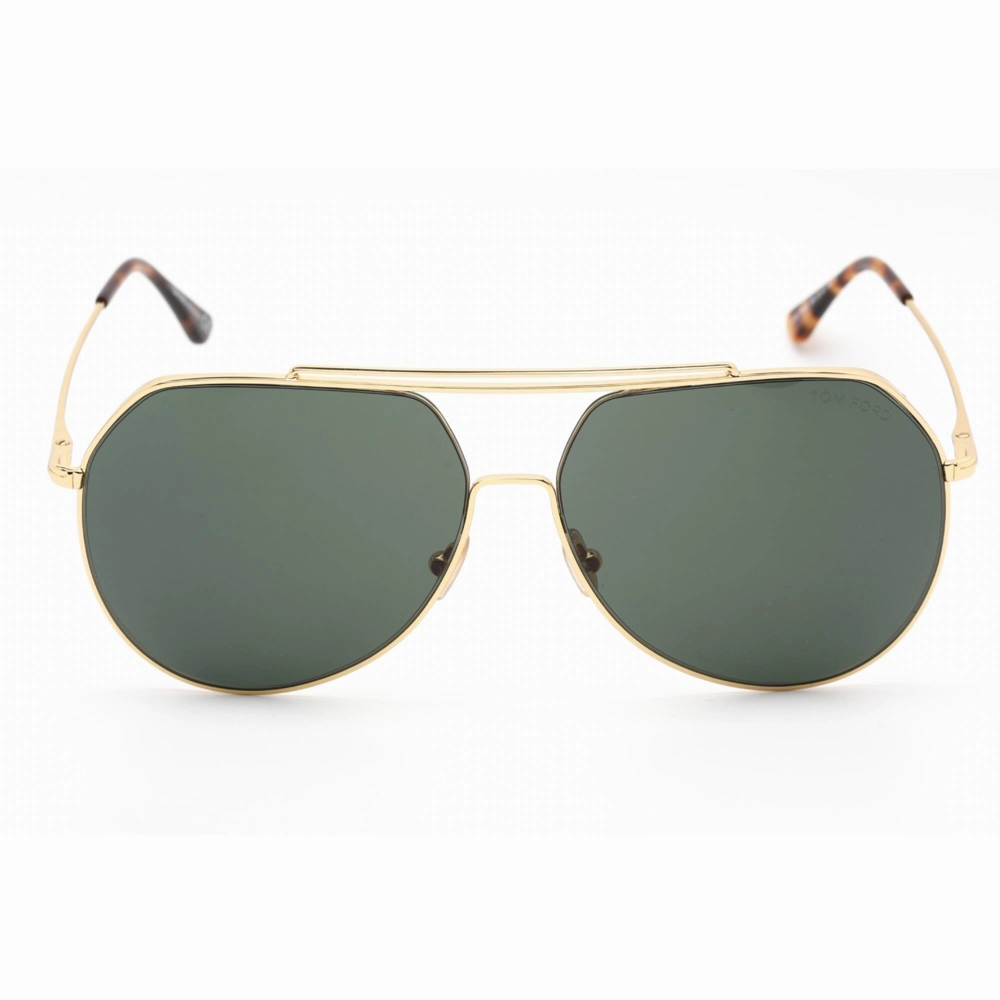 Tom Ford Men's Sunglasses - Shiny Deep Gold Metal Pilot Shape Frame | FT0926 30N