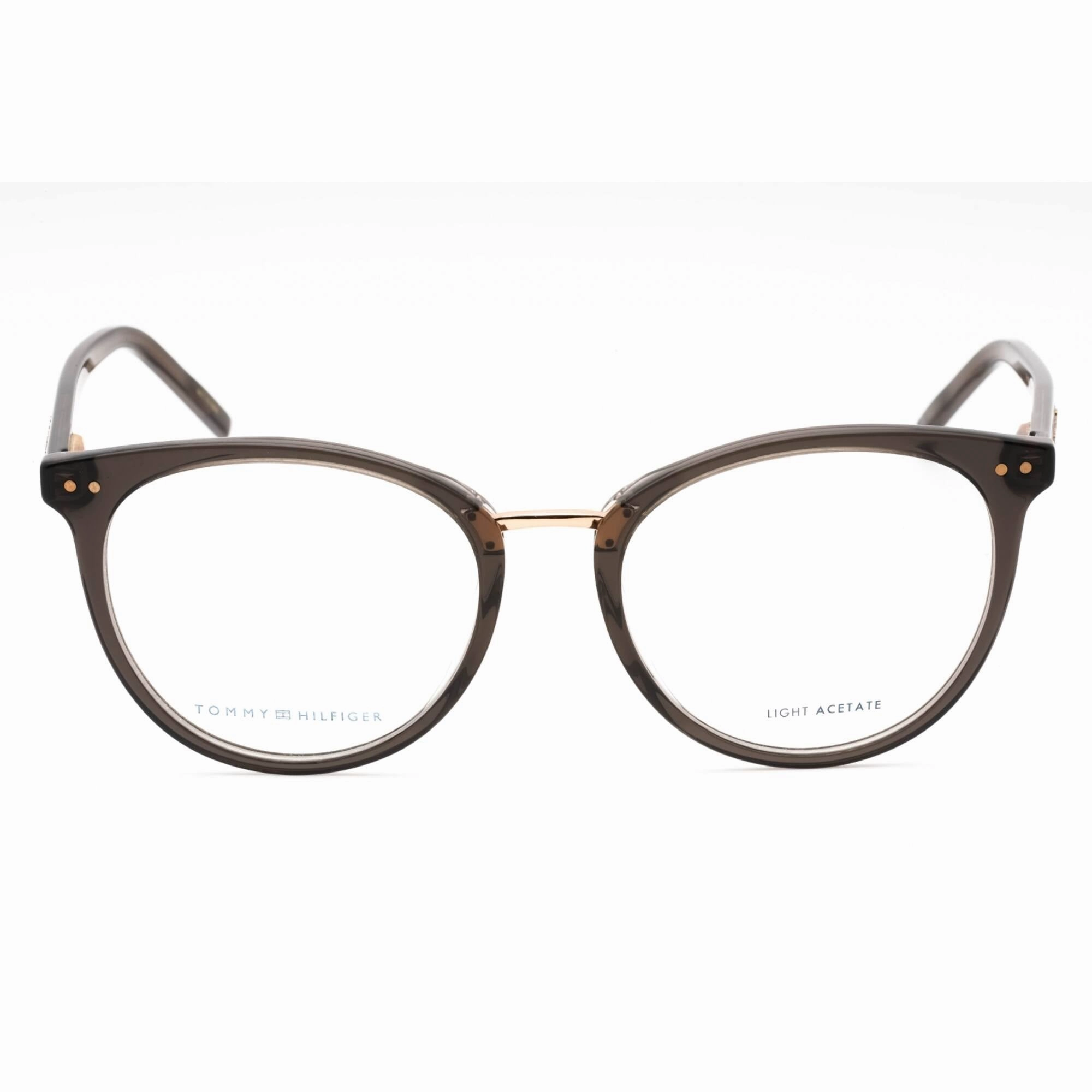 Tommy Hilfiger Men's Eyeglasses - Grey Plastic Oval Full Rim Frame | TH 1734 KB7